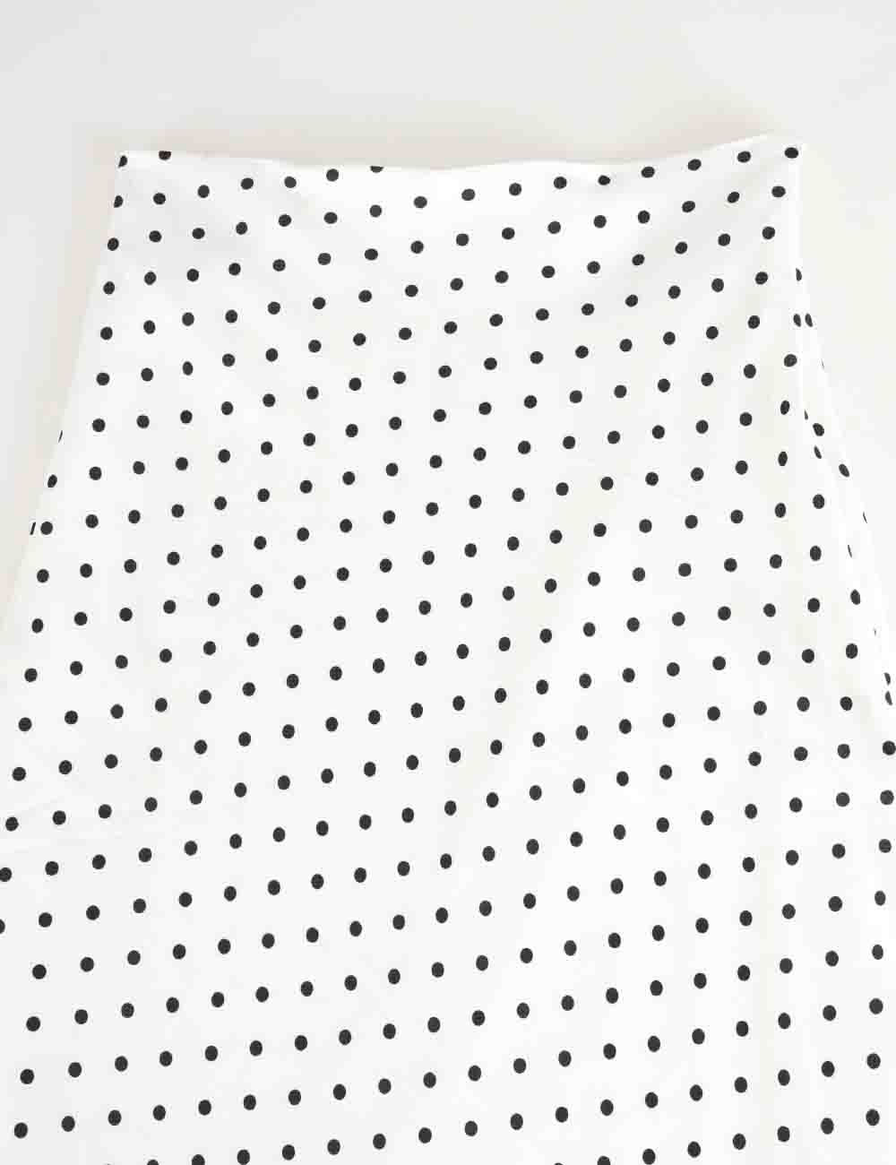 Ladies Chic Polka Dot Color Block Maxi Skirt