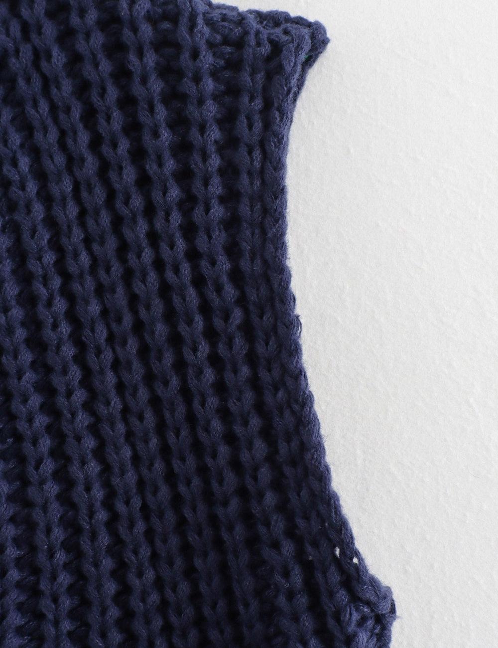Ladies Chunky Open Knit Sweater Vest