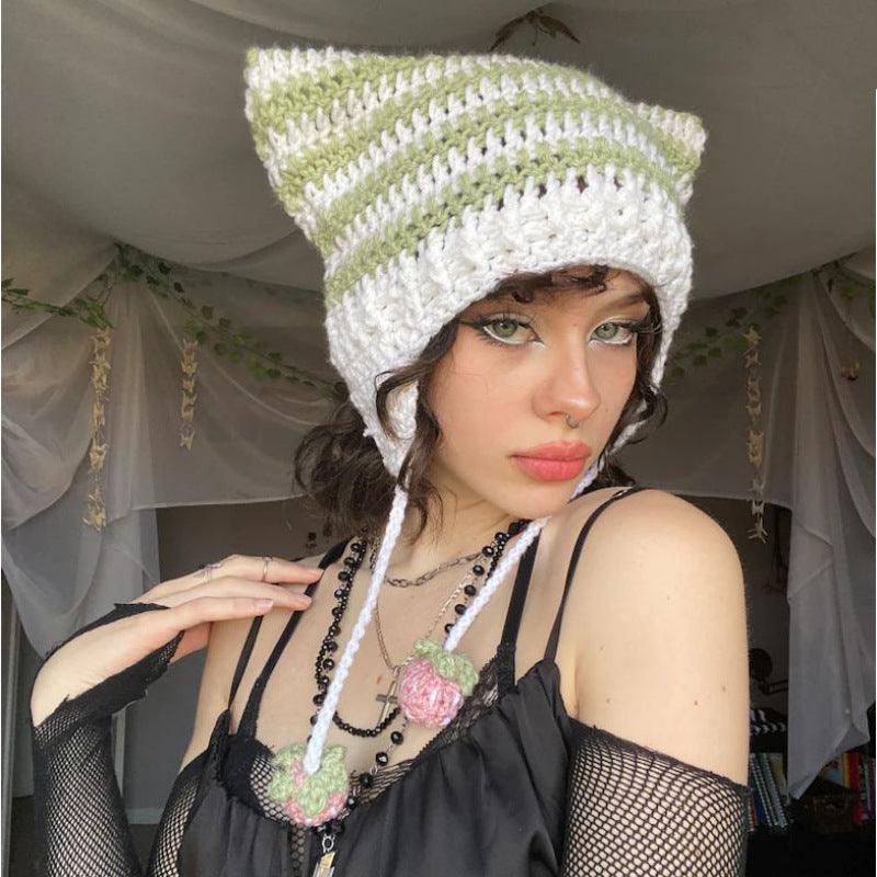 Ladies Dome Stripe Hat 20292