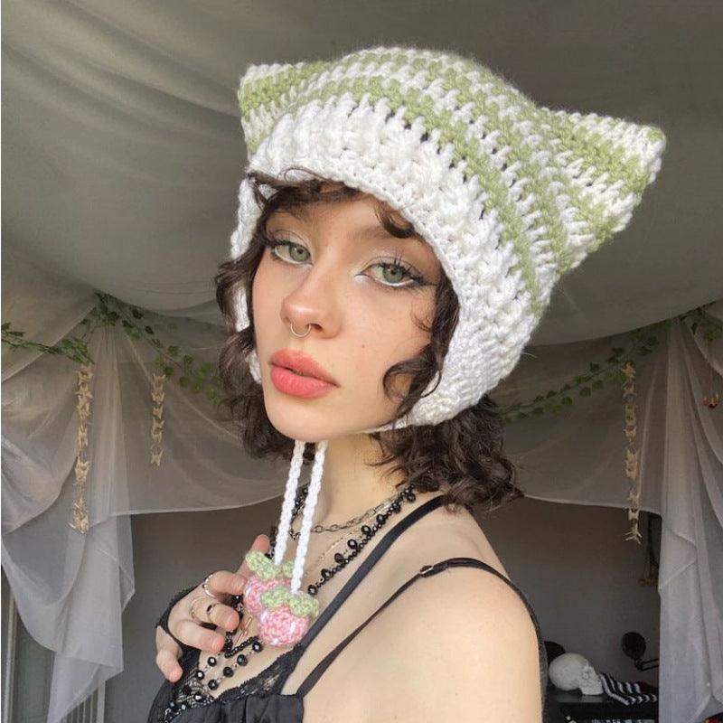Ladies Dome Stripe Hat 20292