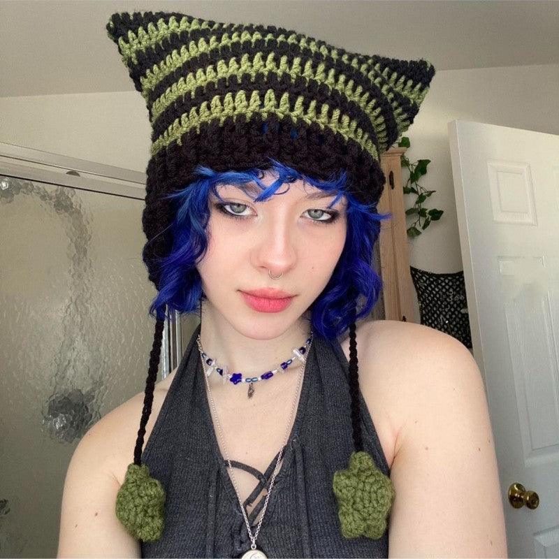 Ladies Dome Stripe Hat 20292