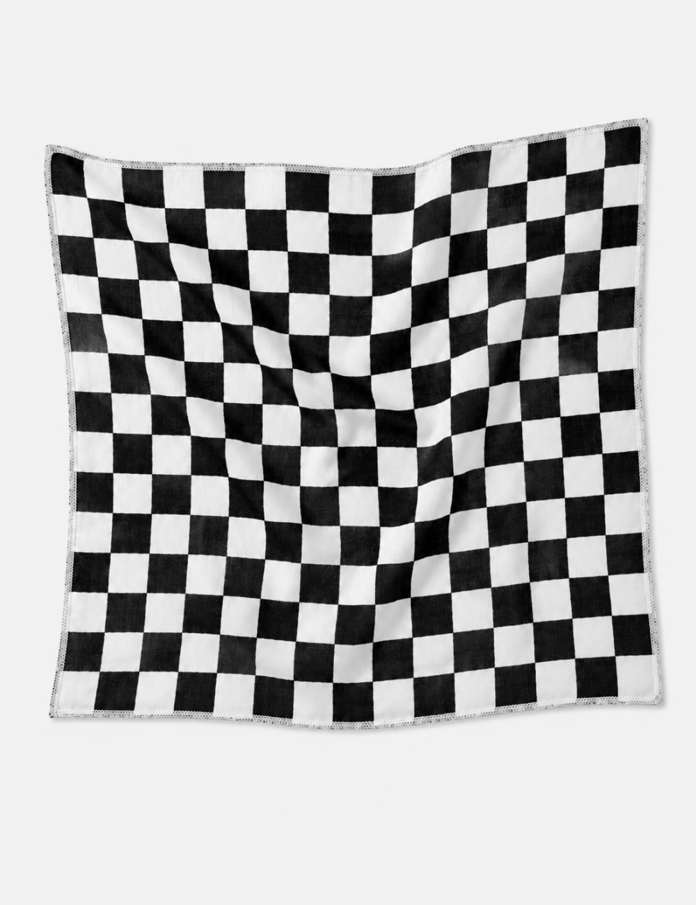 Ladies Bandana Diamond Print Square Neck Scarf