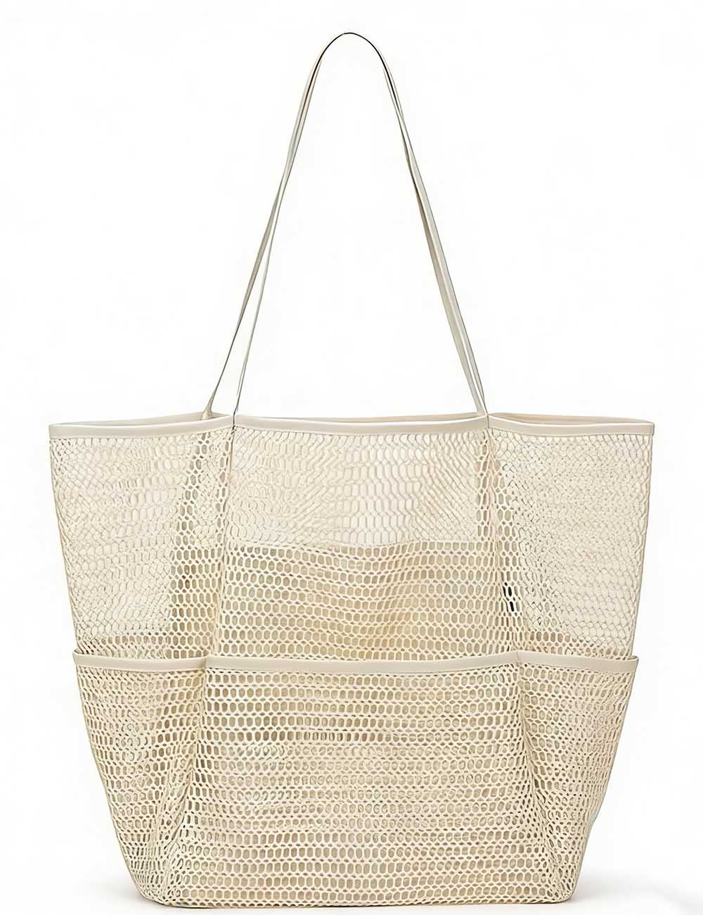 Ladies Large Capacity Mesh Beach Storage Tote Bag