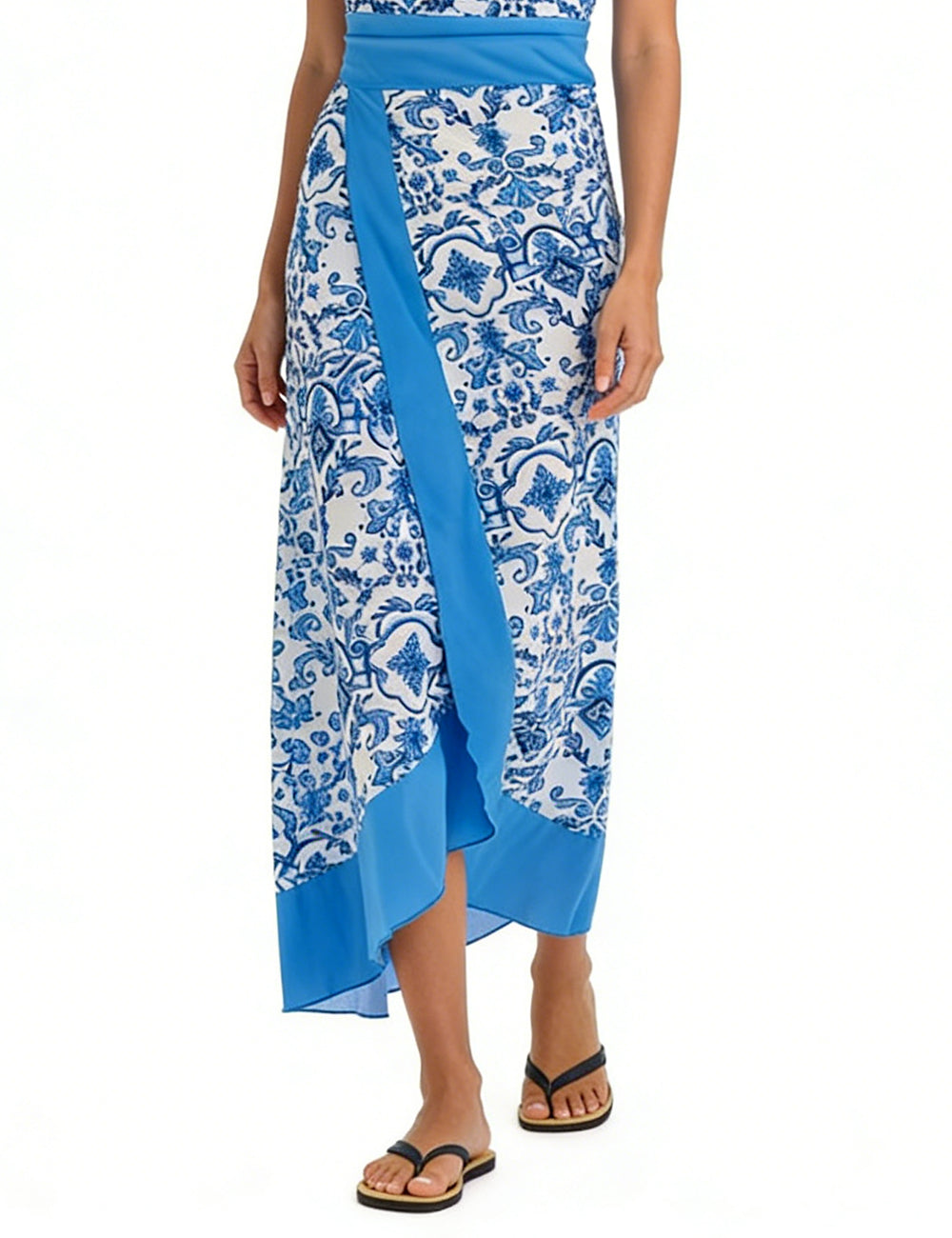 Ladies Floral Print Beach Wrap Sarong Swim Cover Up