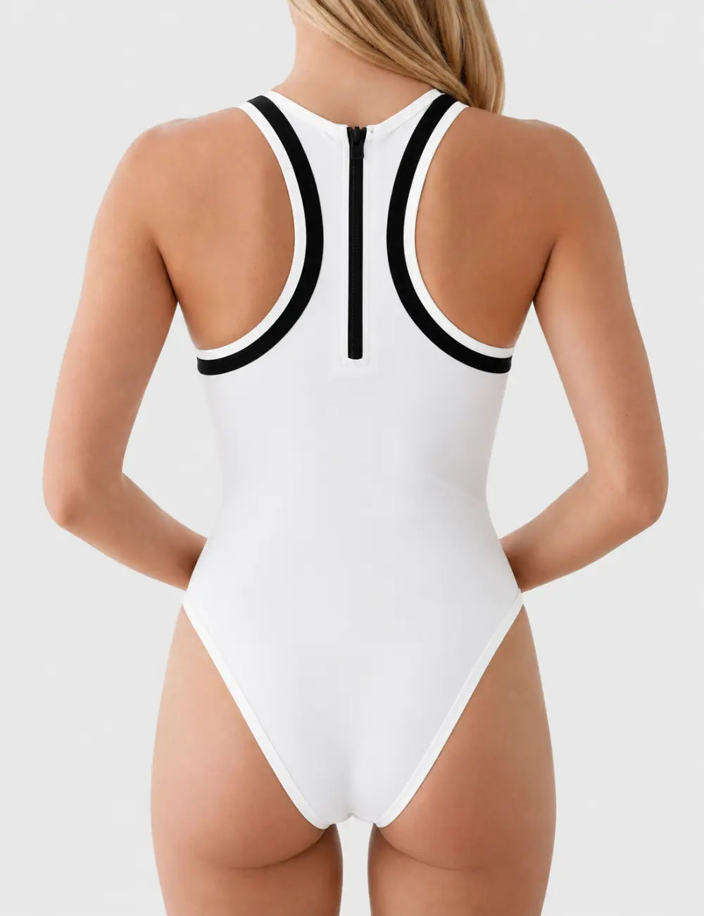Ladies Color Block One Piece Swimsuit