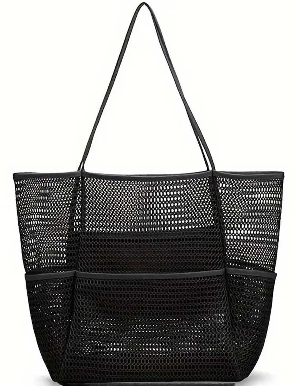 Ladies Large Capacity Mesh Beach Storage Tote Bag