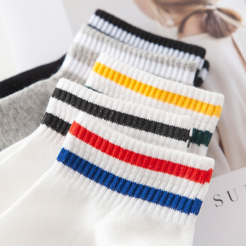 Ladies EverydayColor Stripe Knit Socks SKAS50026