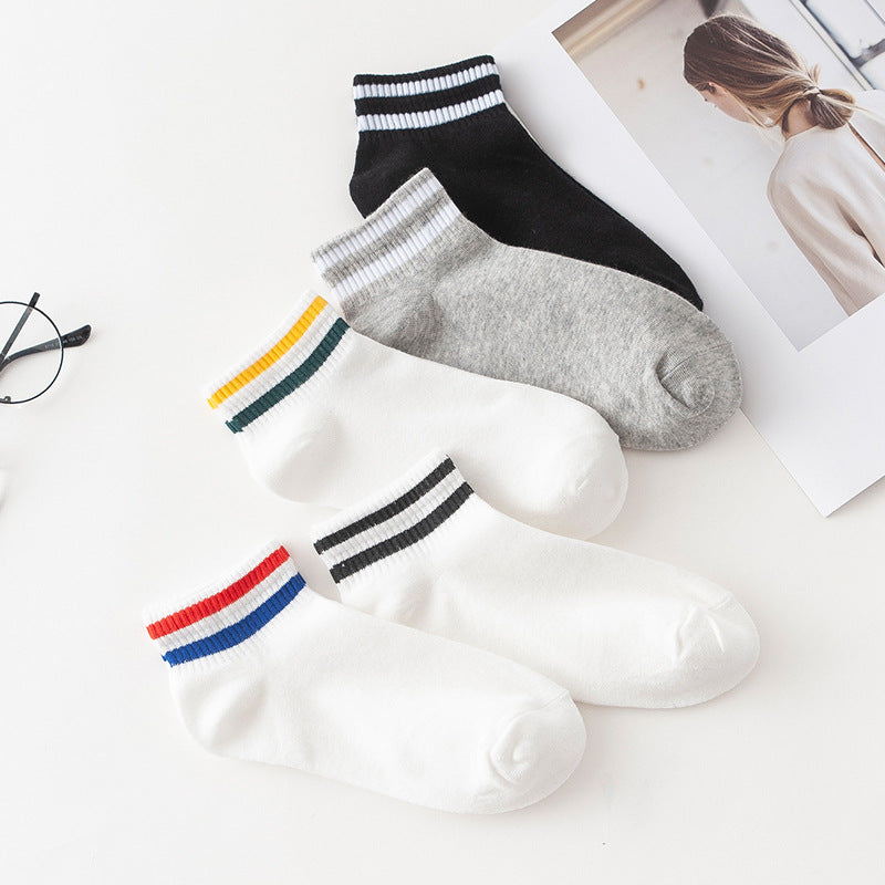 Ladies EverydayColor Stripe Knit Socks SKAS50026