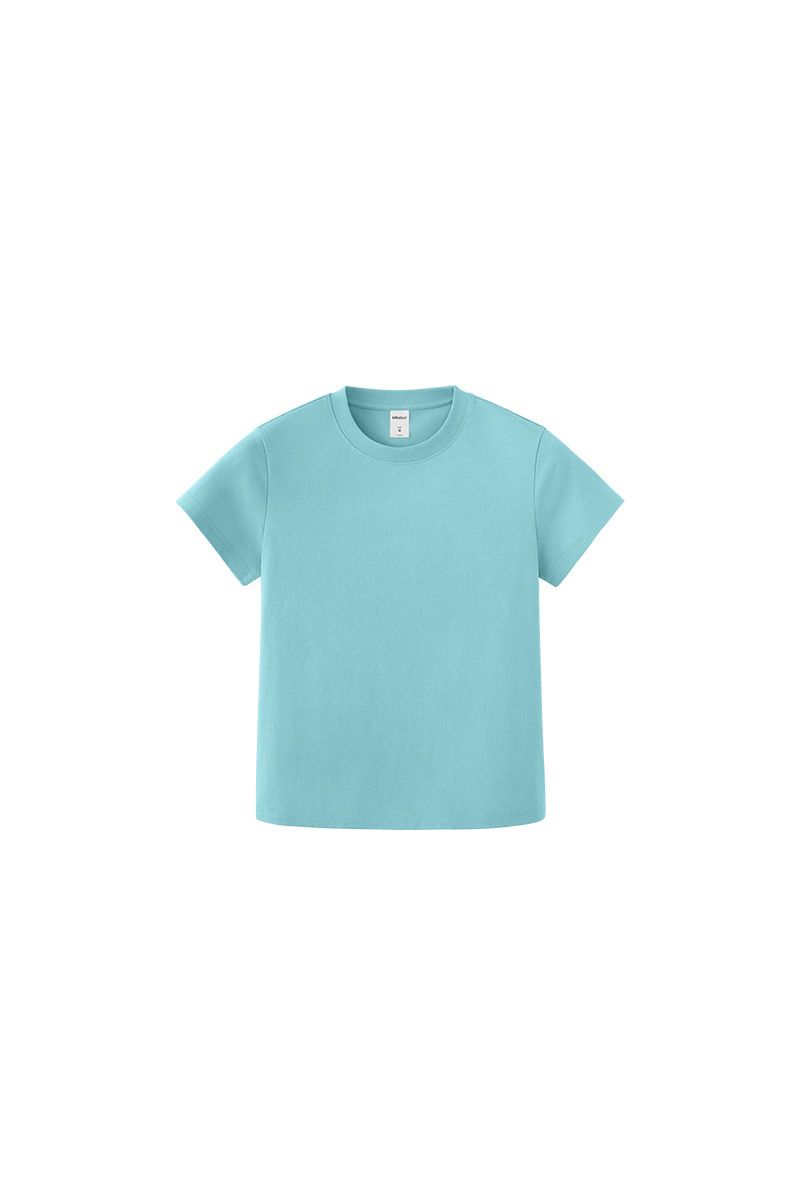 Women's Spring Summer 260g Solid Crewneck Oversized Tee
