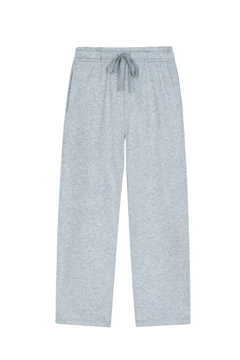 Unisex Fall Clothing 450g Elastic Drawstring Straight Pants