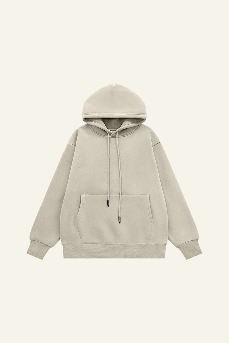 Men's Streetwear Fleece-lined Front Pocket Hoodie