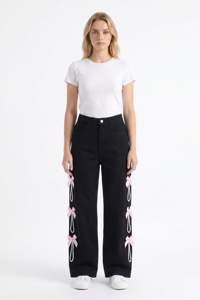 Women's High Waist Wide Leg Jeans