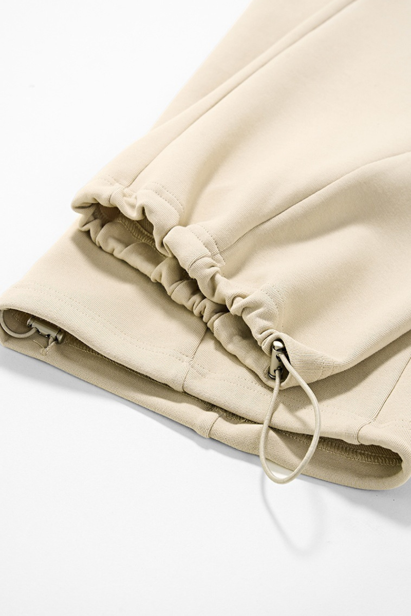 Men's Streetwear Drawstring Straight-Leg Pants