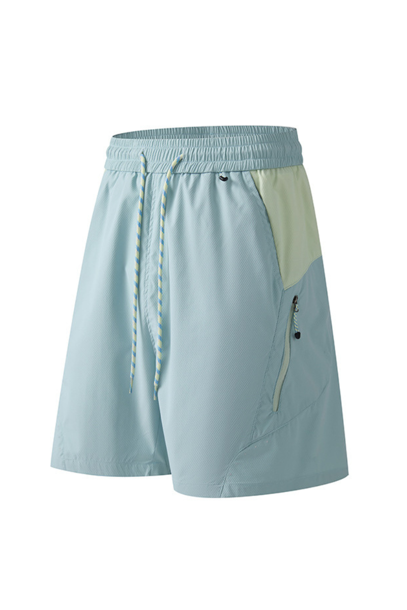 Men's Outdoor Water-Resistant Colorblock 5" Beach Shorts