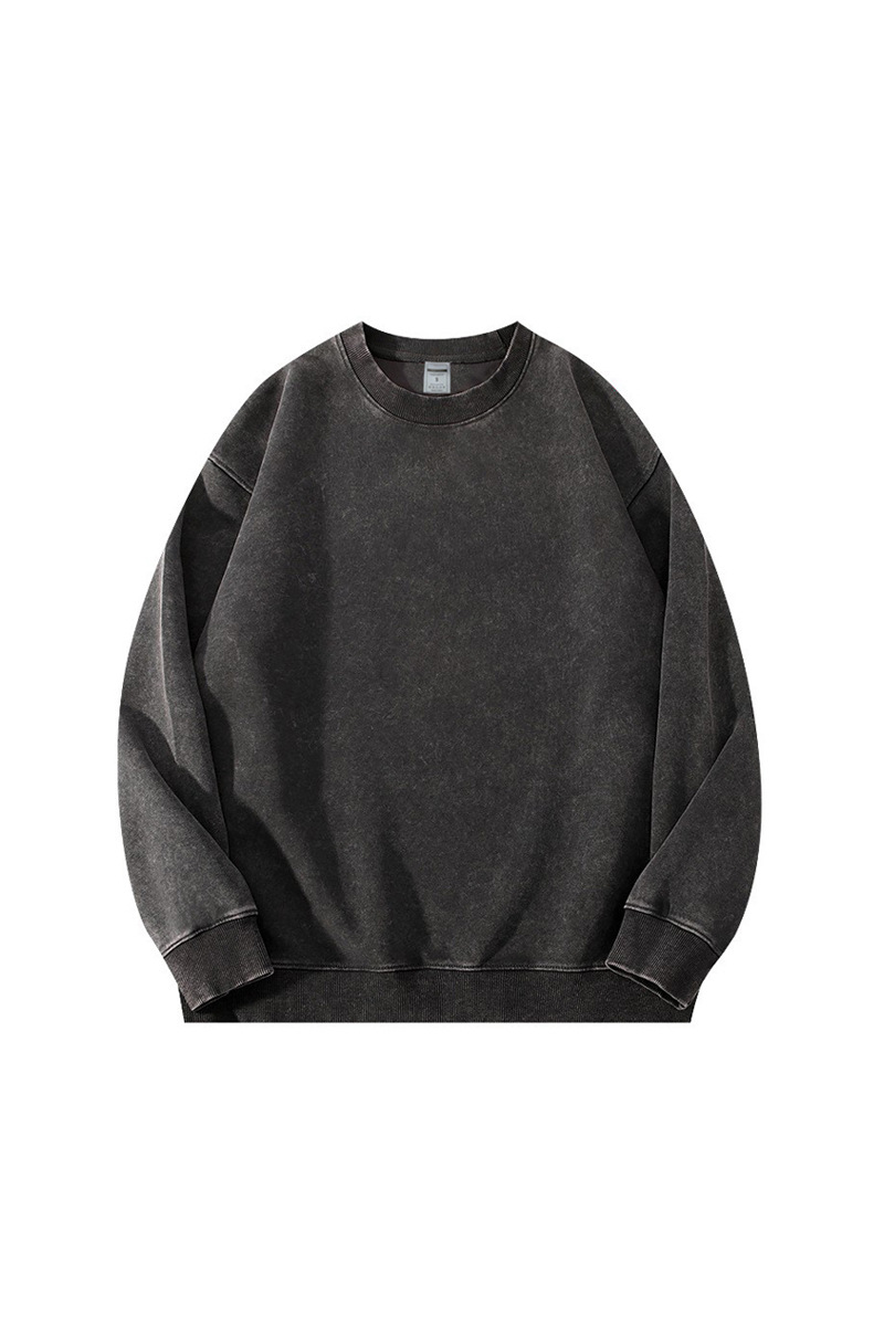 Unisex Fall Clothing Vintage Washed Loose Sweatshirt
