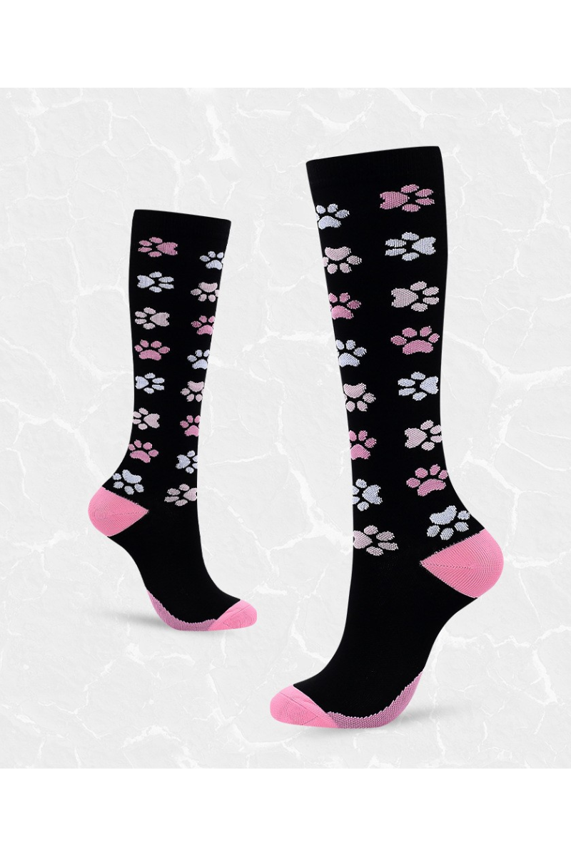 Unisex Fall Halloween Cushioned Knee High Compression Socks
