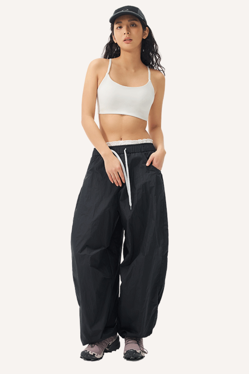 Women's Summer Waterproof Wide 2-Waist Cargo Pants