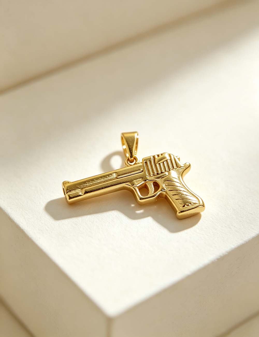 Ladies Hip Hop Punk Spider Gun Cross Charm Pendant