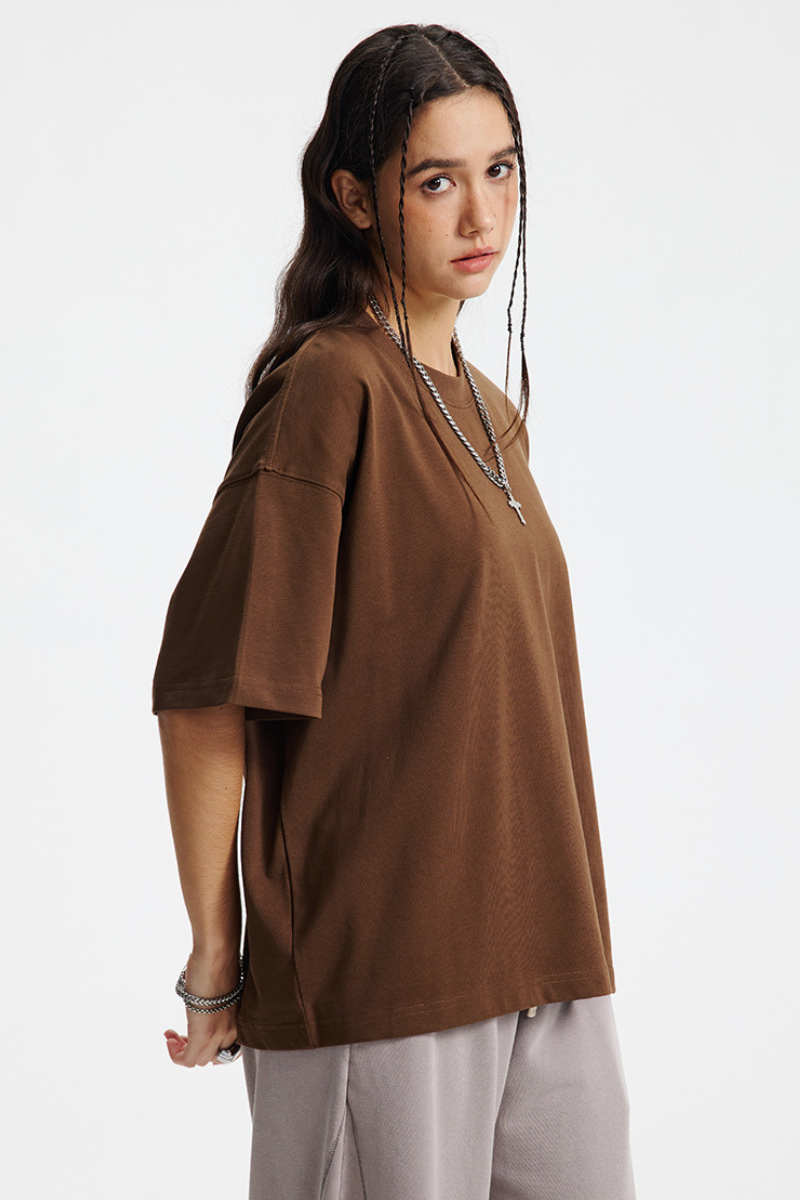 Women's Summer 275g Cotton Boxy Oversized Tee