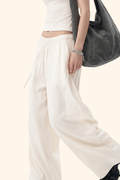 Women's Spring Summer 200g High Stretch Wide Leg Pants