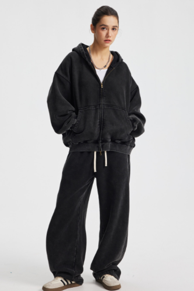 Men/Women's unisex coat and casual pants set - couple's style