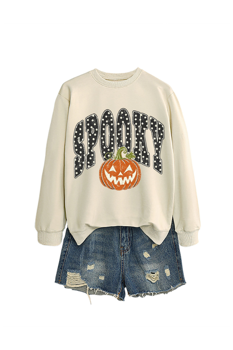 Unisex Fall Clothing Halloween Spooky Pumpkin Sweatshirt