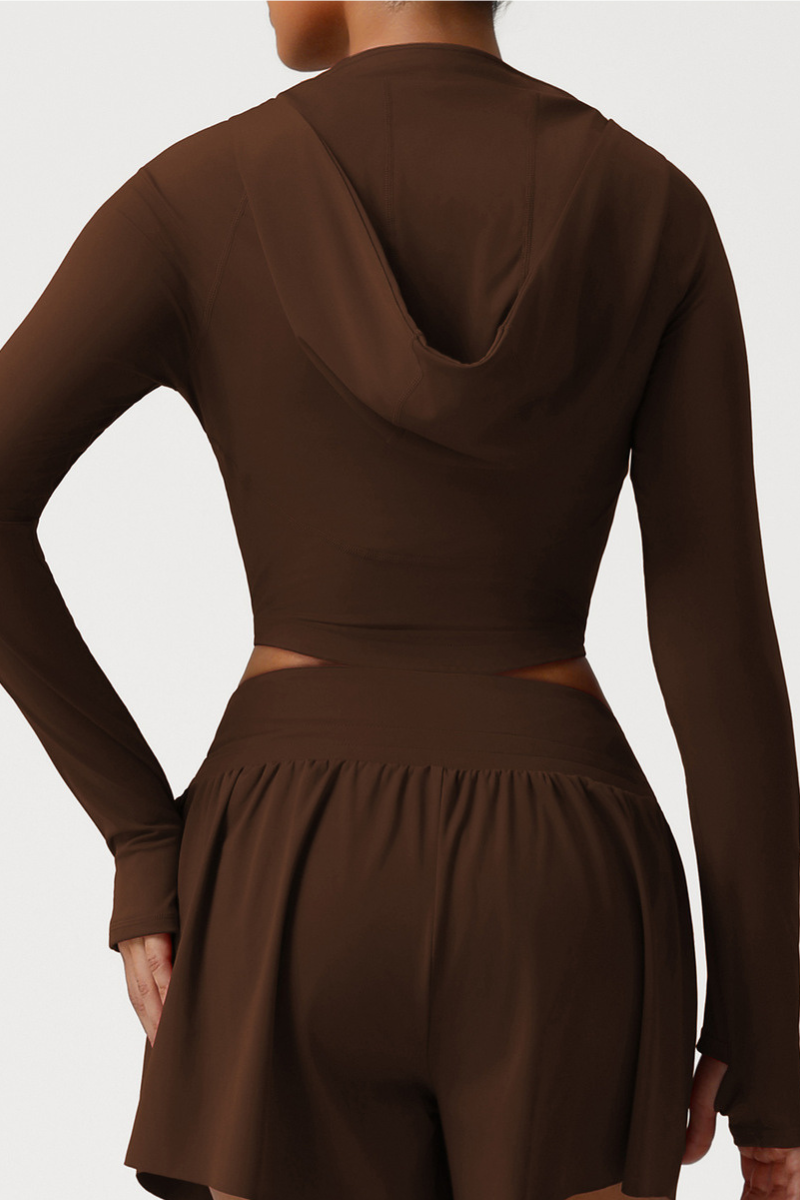 Women's Running Mock Neck Slim Long Sleeve Yoga Top