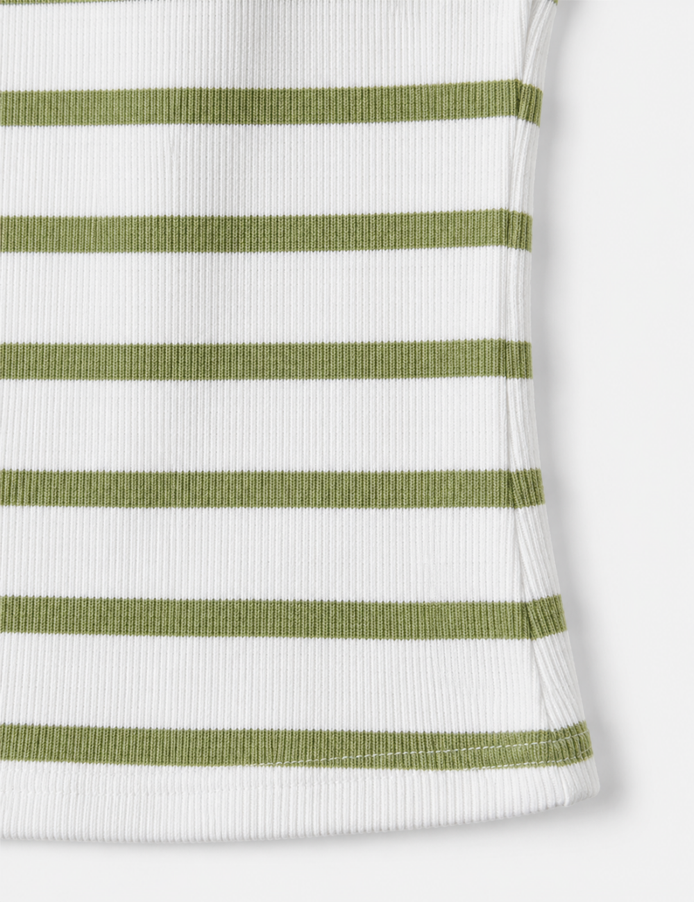 Ladies Off Shoulder Striped Button Detail Knit Top