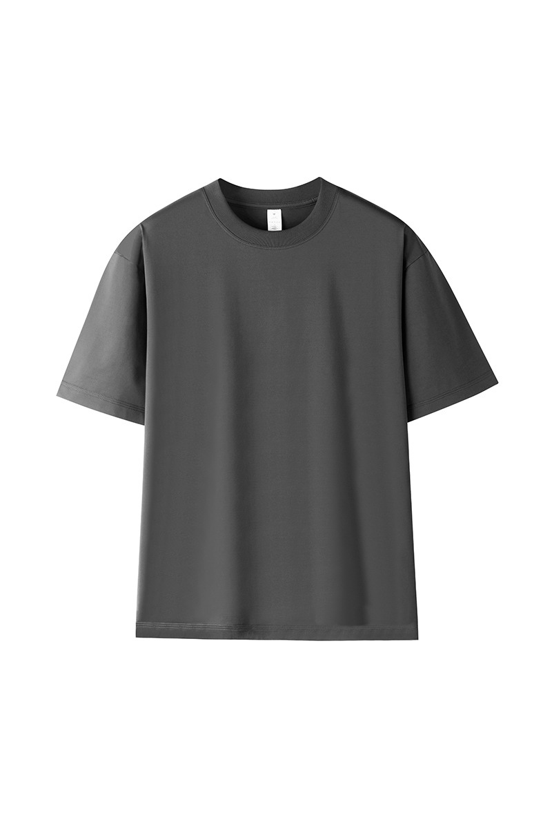 Men‘s Summer 7A AntiMite Cooling 3Stitch Cotton Solid Tee