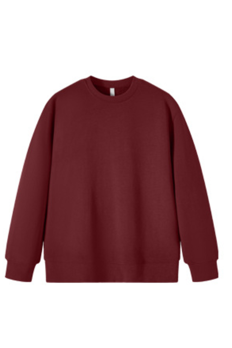 Men Fall Clothing 380gsm 100% Cotton Crew Neck Sweatshirt