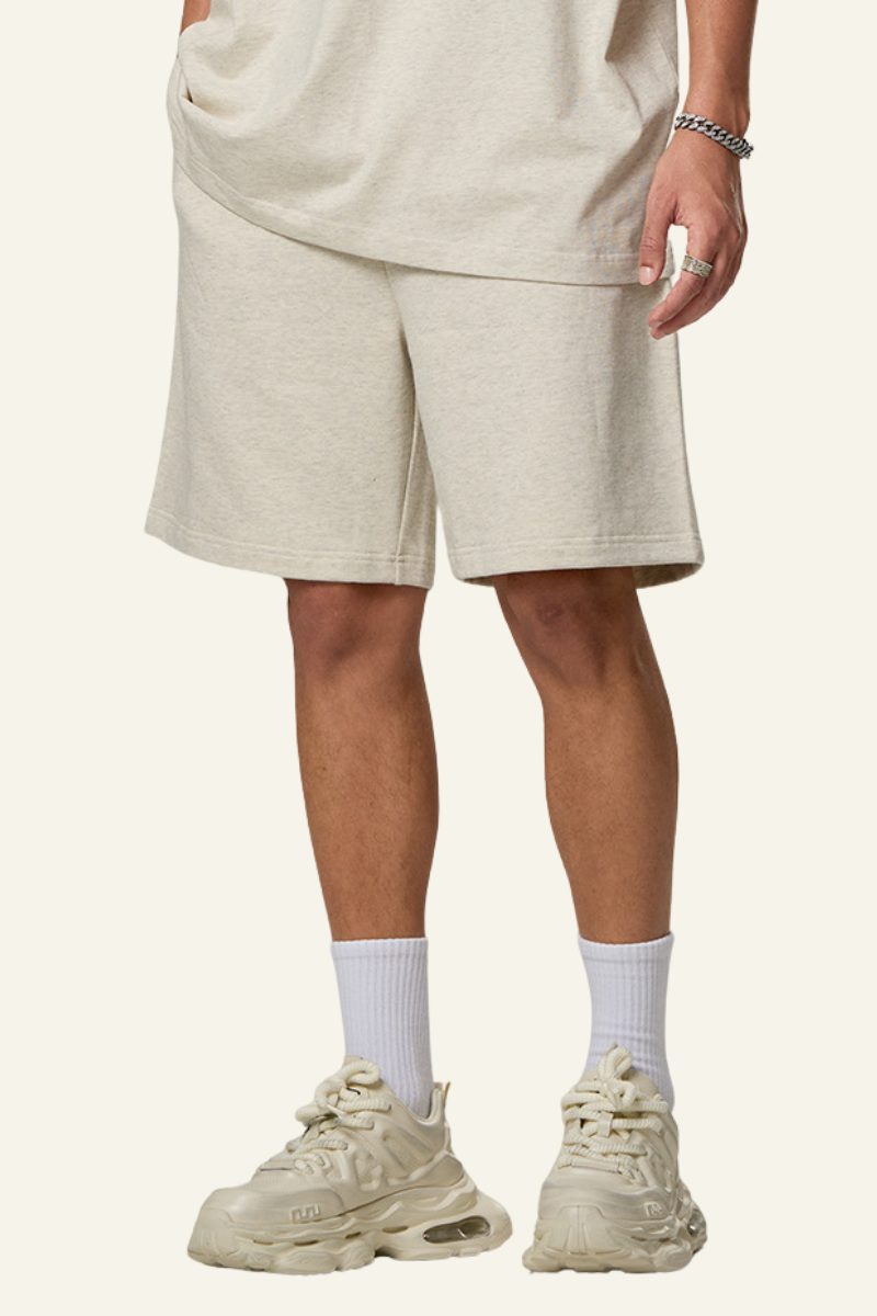 Men's Cotton Heavyweight Drawstring Straight Leg Short