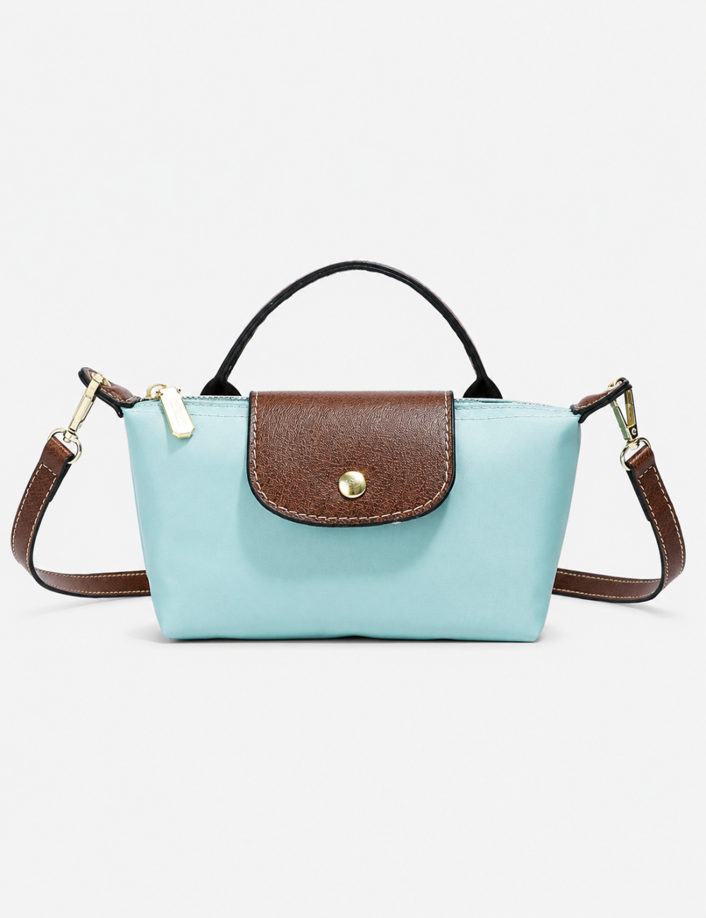 Ladies Color Block Flap Crossbody Bag Phone Wallet Bag
