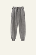 Men's Fall Clothing Vintage Washed Cotton Cuffed Sweatpants