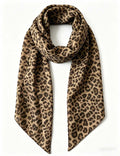 Ladies Leopard Print Chiffon Neck Scarf