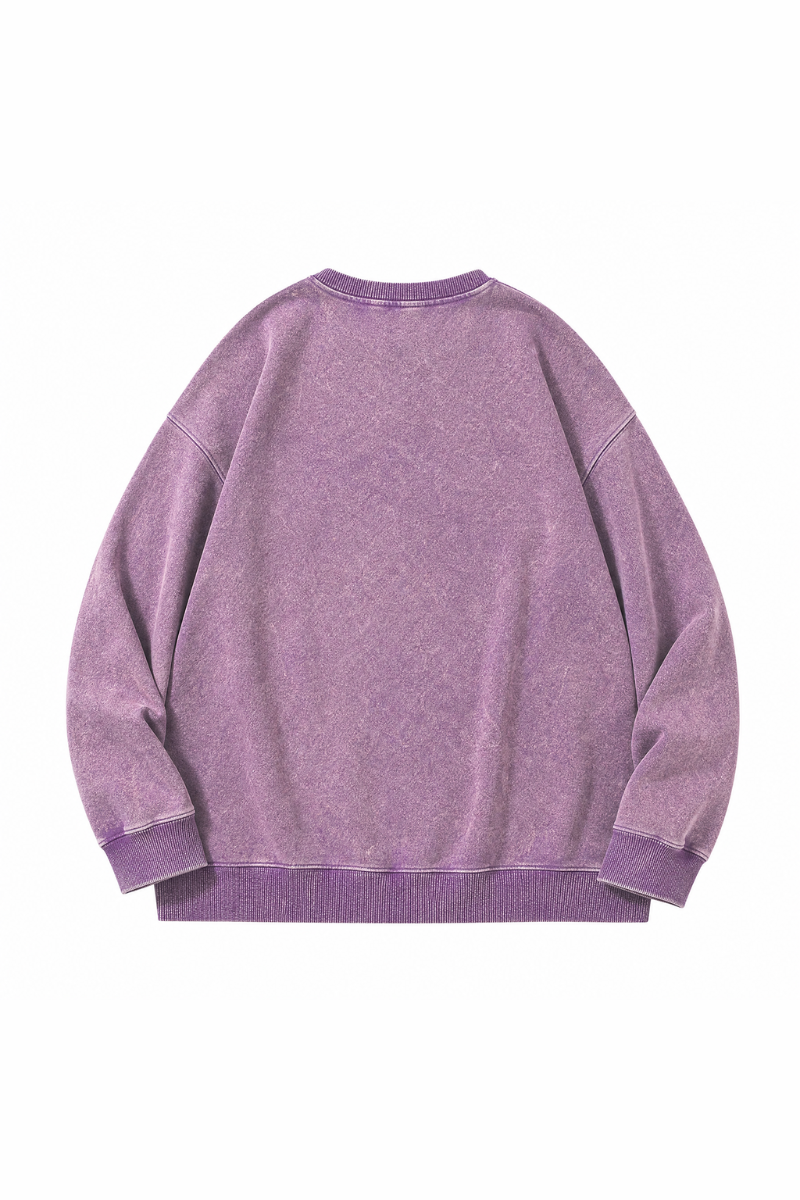 Unisex Fall Clothing Loose Crew Neck Cotton Sweatshirt