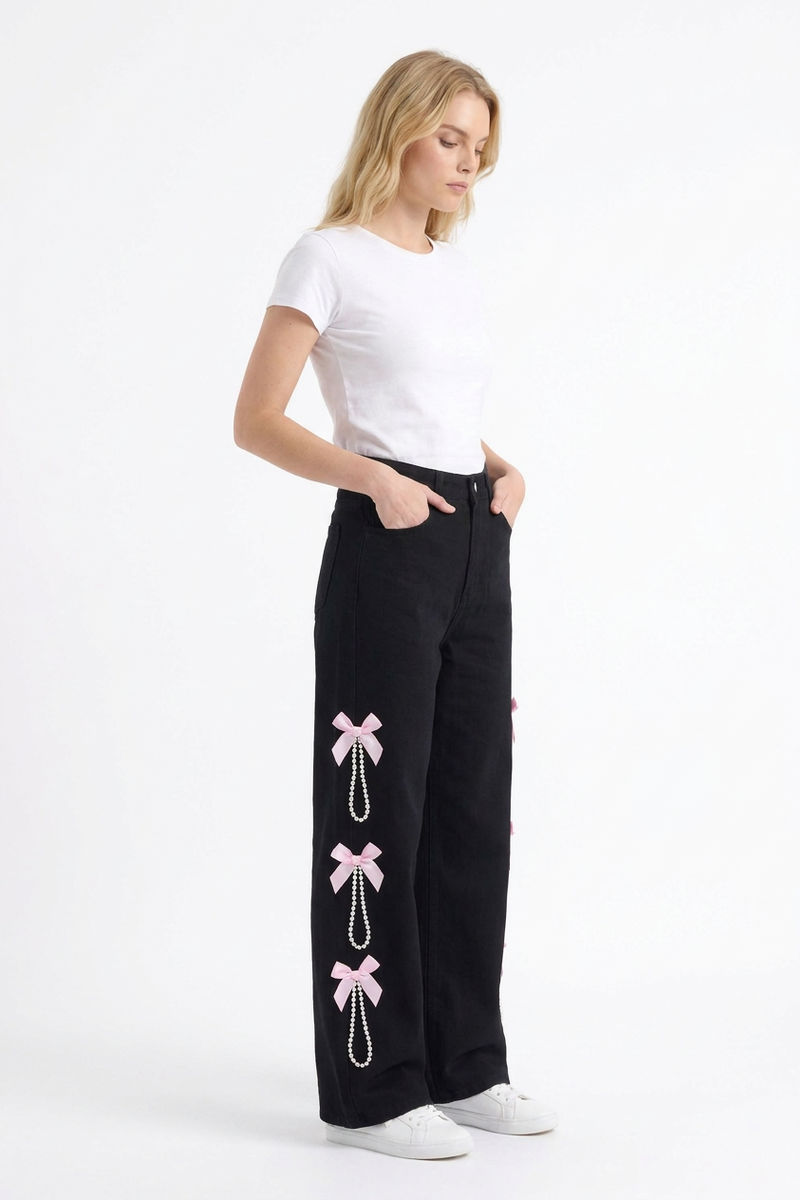 Women's High Waist Wide Leg Jeans
