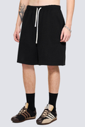 Men's Summer 290g Textured Fleece Loose Elastic Shorts