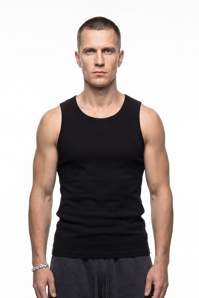 Unisex Fall Clothing 430g Heavy Ribbed Sleeveless Tank