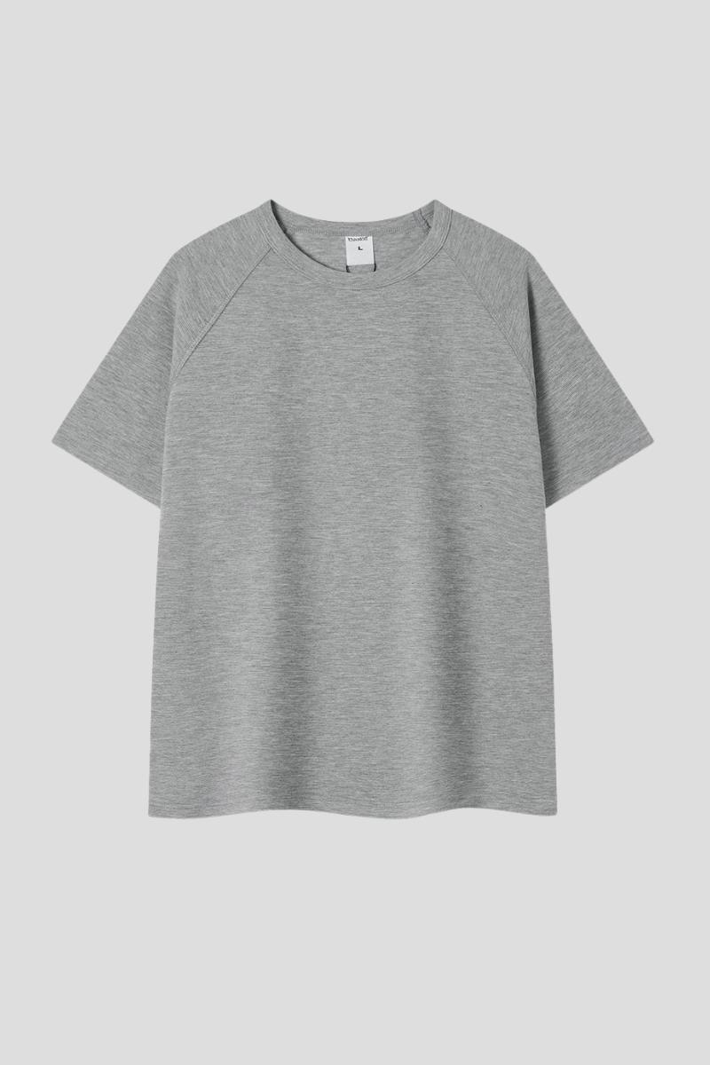Men's 300g Cotton Raglan Stitch Texture Tee