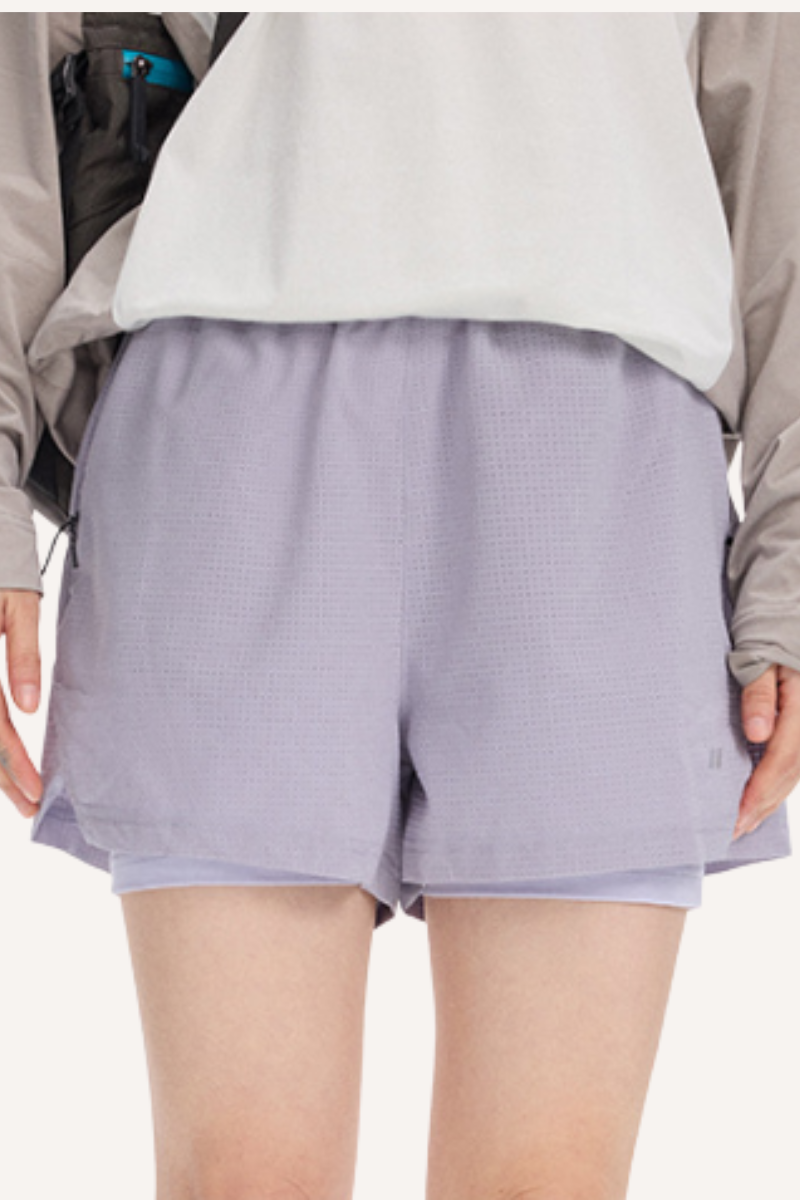 Unisex 2-in-1 Breathable Cooling Quick Dry Bike Shorts