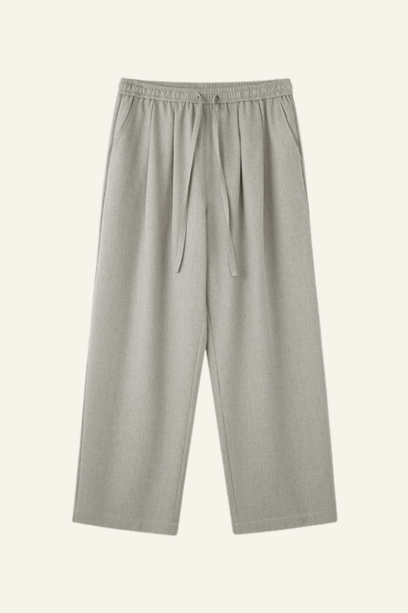 Men's Streetwear Loose-fitting Solid Straight Leg Pants