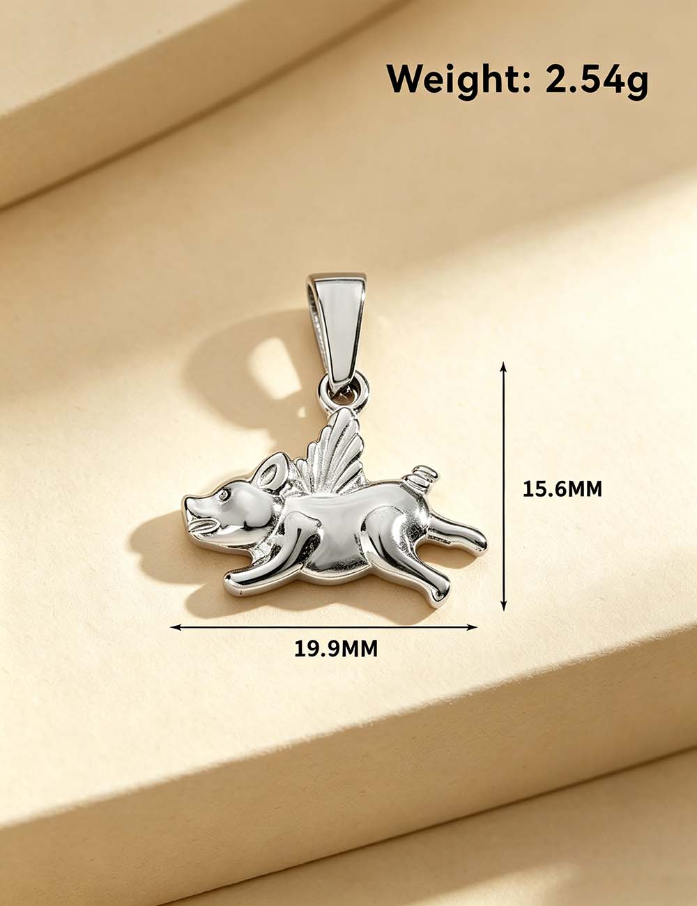 Ladies Quirky Cute Fruit Balloon Dog Charm Pendant