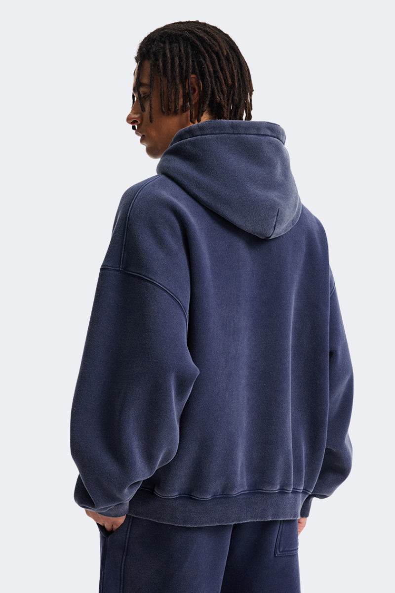 Men's Fall Clothing Vintage Washed Front Pocket Hooded