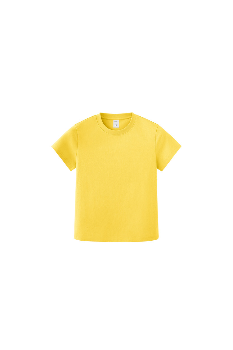 Women's Spring Summer 260g Solid Crewneck Oversized Tee