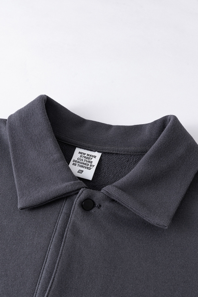 Men's Heavyweight Fleece Lapel Sweatshirt