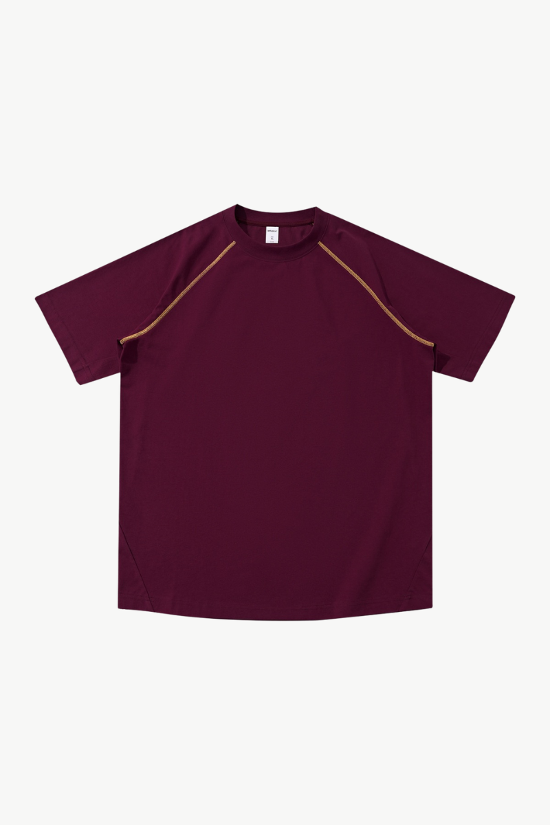 Men's 220g High Stretch Contrast Stitch Raglan Tee