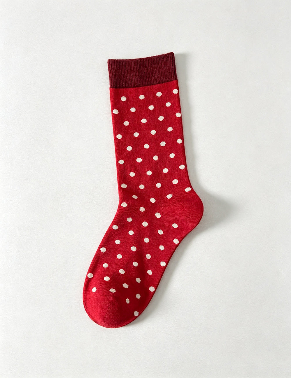 Ladies Cute Polka Dot Mid Calf Socks