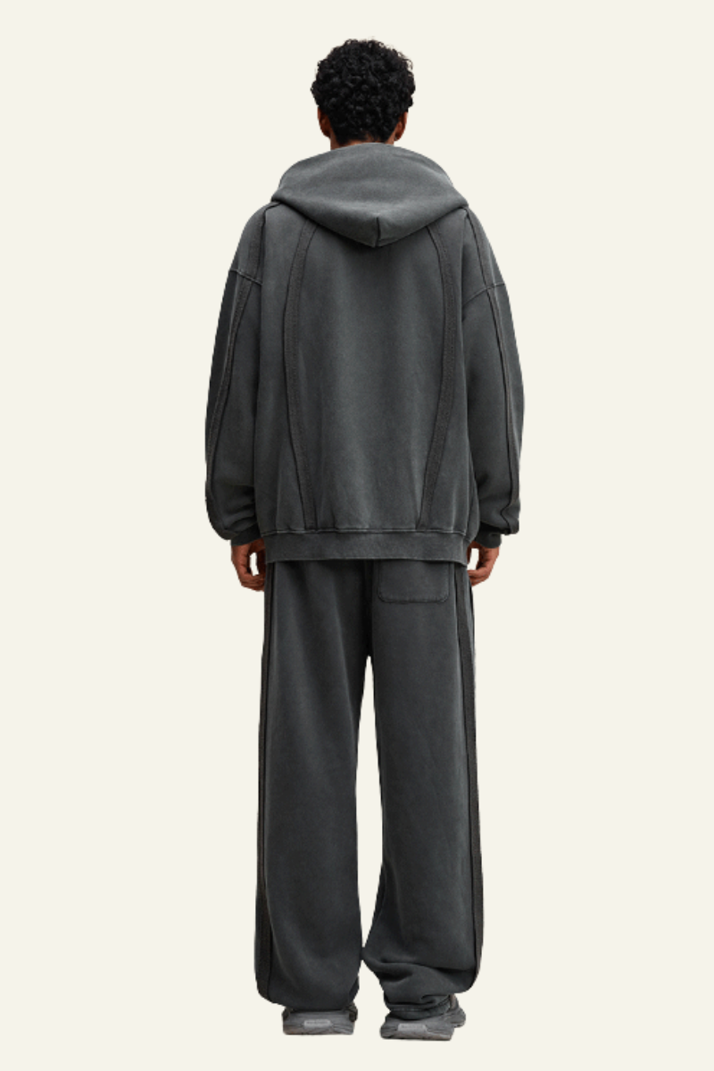 Men's Fall Clothing Retro Set:Jacket & Straight Leg Pants
