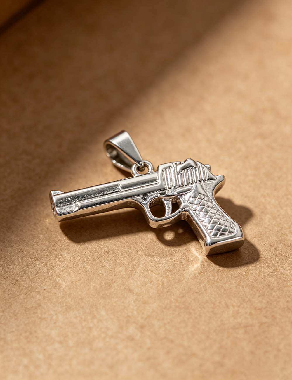 Ladies Hip Hop Punk Spider Gun Cross Charm Pendant