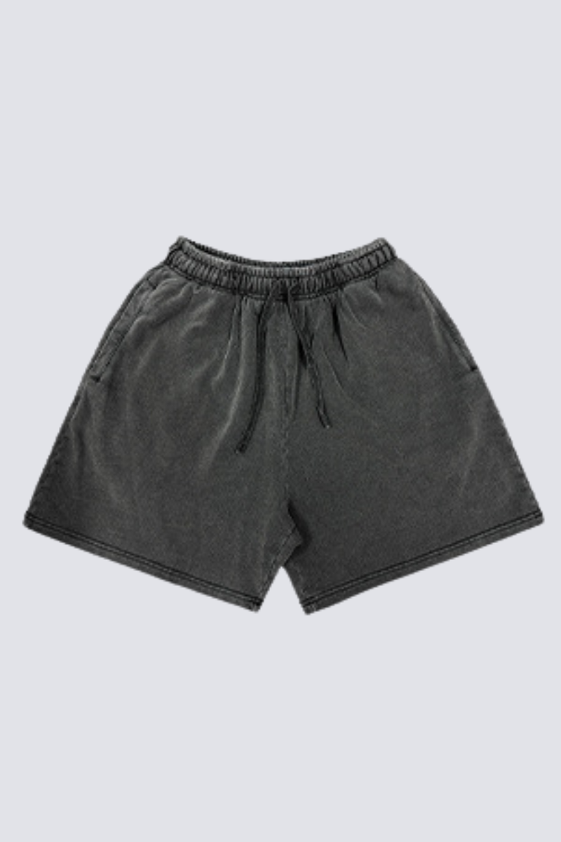 Men's Summer 320g Snow Wash Cotton Loose 5" Shorts